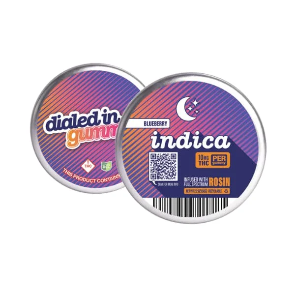 Blueberry Indica | Live Rosin Gummies | 10 x 10mg