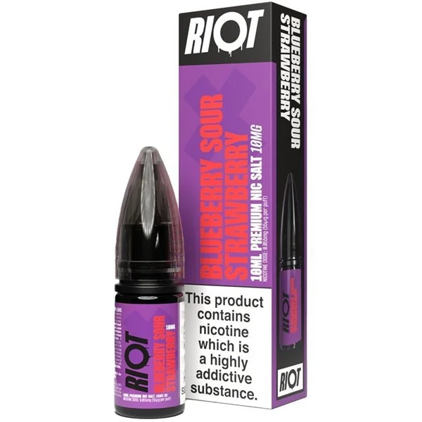 Blueberry Sour Strawberry Nic Salt E Liquid 10ml by Riot X
