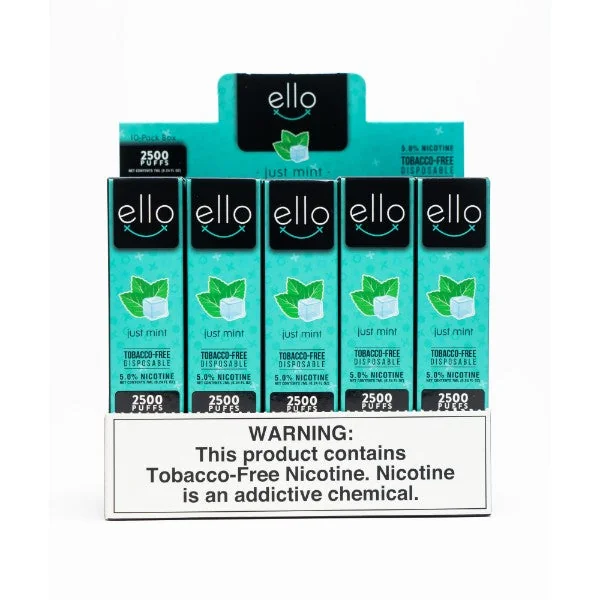 BLVK Ello 2500 Puffs TFN Disposable Vape 10 Pack 7mL - Image 2