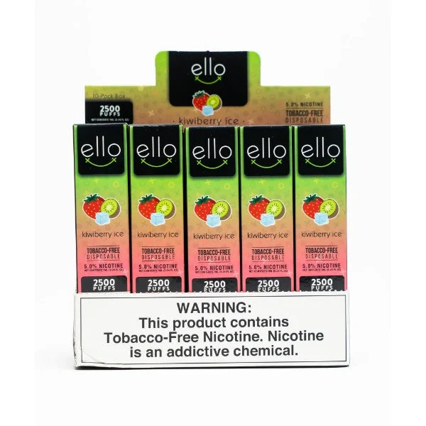 BLVK Ello 2500 Puffs TFN Disposable Vape 10 Pack 7mL - Image 3