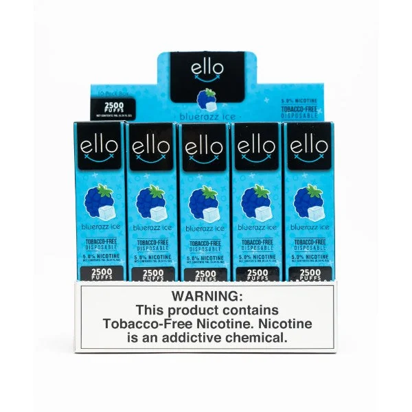 BLVK Ello 2500 Puffs TFN Disposable Vape 10 Pack 7mL - Image 4