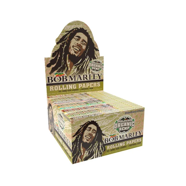 Bob Marley Rolling Papers Unbleached Organic Hemp (Pack of 1)