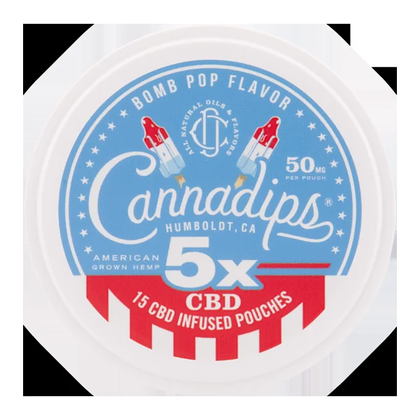Bomb Pop Cannadips 5X CBD Pouches