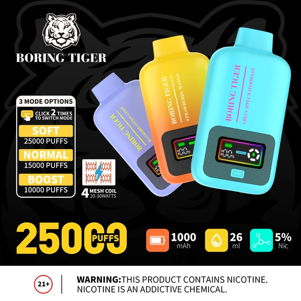 Boring Tiger 25000 Puffs Disposable Vape Device - Image 2