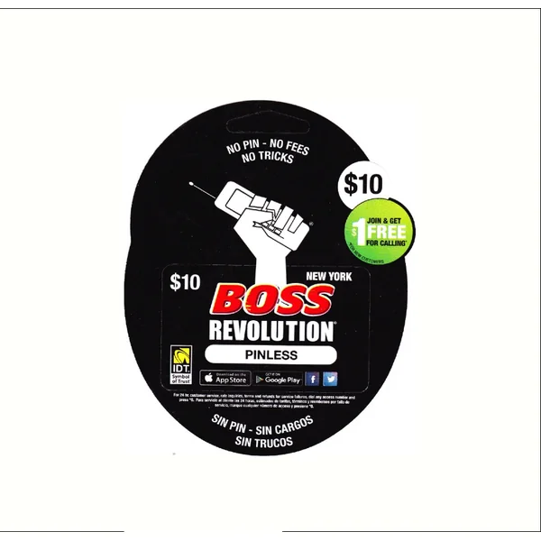 BOSS PHONE CARD $10