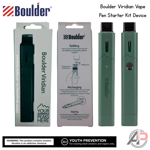 Boulder Viridian Vape Pen Starter Kit Device - Image 2