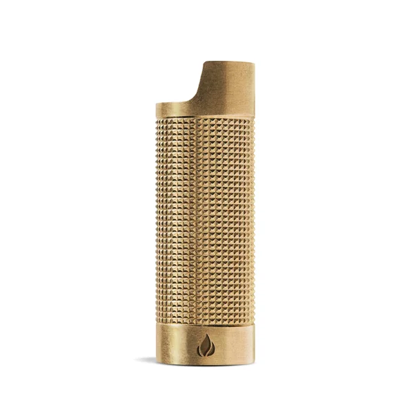 Brass Gold Sleeve Case for BIC Lighter - Image 2