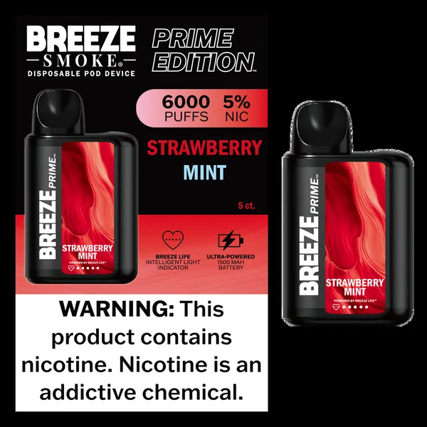 Breeze Smoke Prime Edition 6000 Puff Disposable Vape Device - Image 3