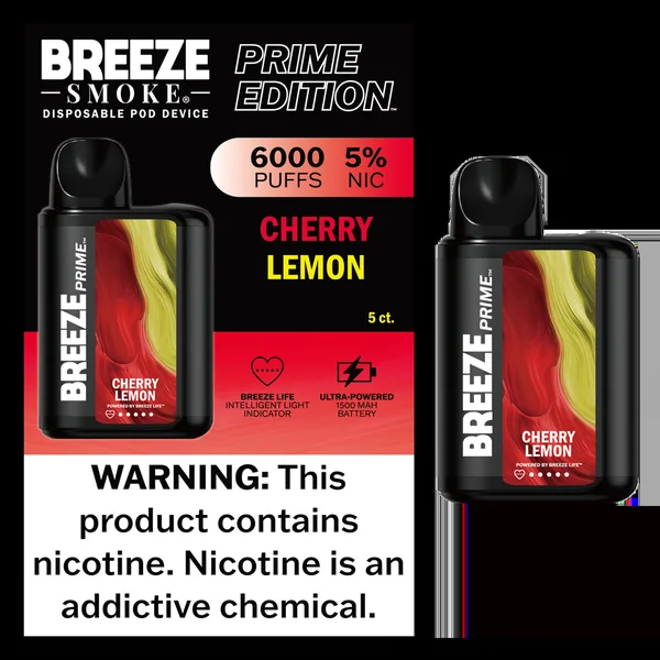Breeze Smoke Prime Edition 6000 Puff Disposable Vape Device - Image 4
