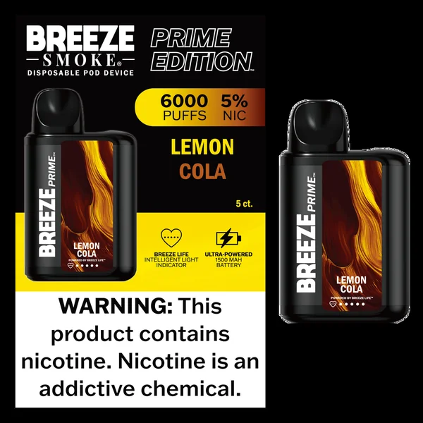 Breeze Smoke Prime Edition 6000 Puff Disposable Vape Device - Image 5