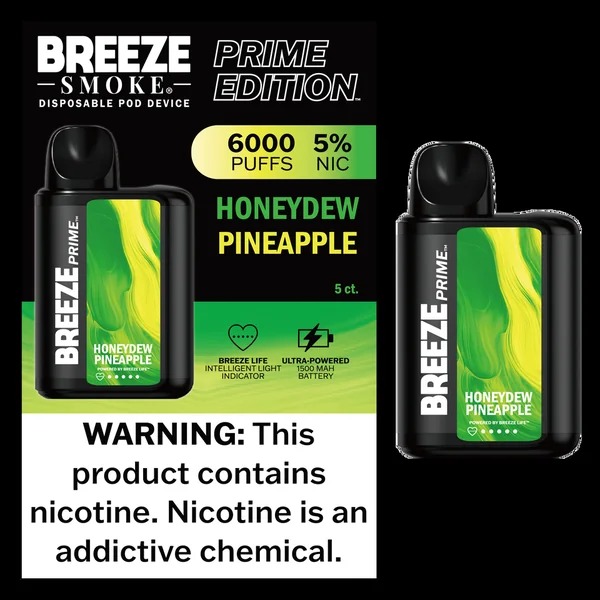 Breeze Smoke Prime Edition 6000 Puff Disposable Vape Device - Image 7