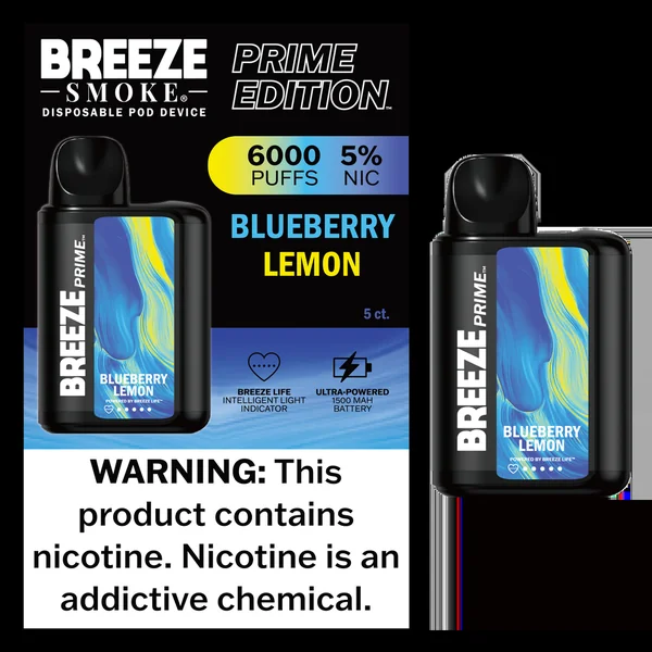 Breeze Smoke Prime Edition 6000 Puff Disposable Vape Device - Image 8