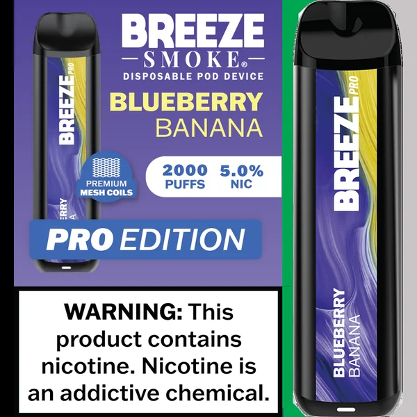Breeze Smoke Pro Edition 2000 Puffs Disposable Vape Device - Image 3