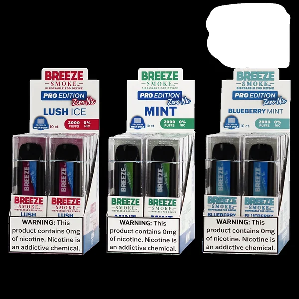 Breeze Smoke Pro Edition 2000 Puffs Disposable Vape Device - Image 33
