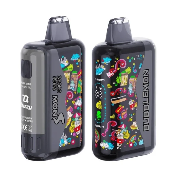 Bubblemon Graffiti Tuzzy 35K Disposable Vape (24ml, 2%) - Image 4