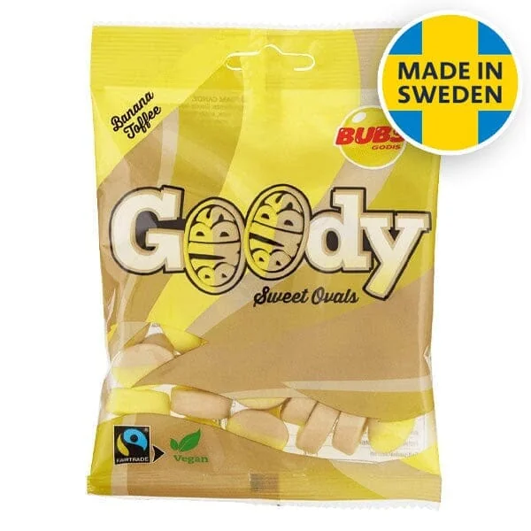 Bubs Goody Sour Oval Banana Toffee