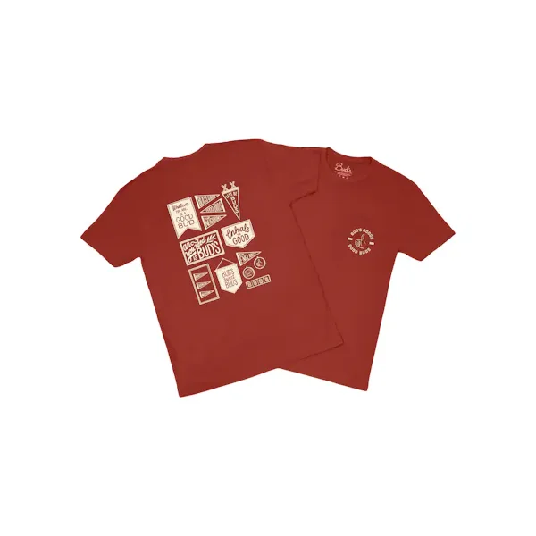 Buds Goods – Pennant Red Shirt – Small