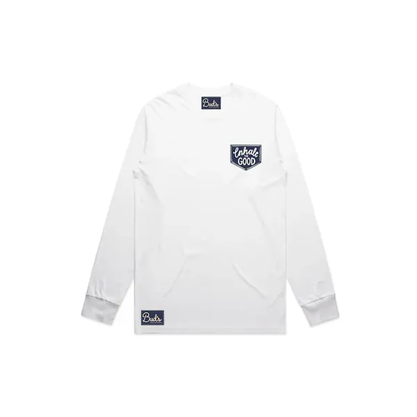 Buds Goods – Pennant White Longsleeve – Small