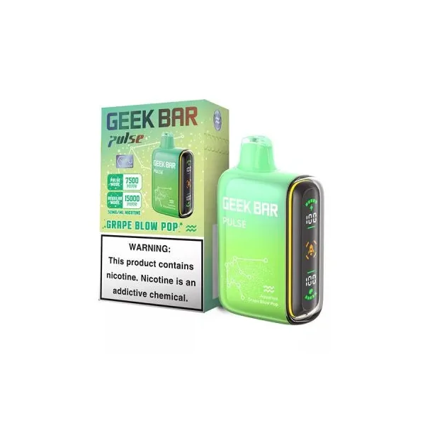 BULK Grape Blow Pop GEEK BAR Pulse - 5 Pack
