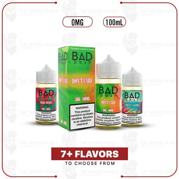 Buy Bad Drip 100ml E-Juice 0MG Online | The Vapers World