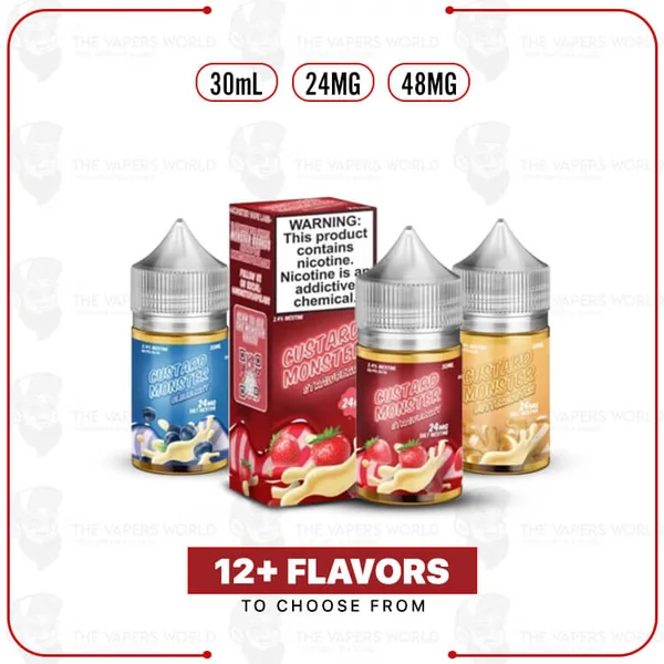 Buy Custard Monster Salt 30ml E-Juice Online | The Vapers World