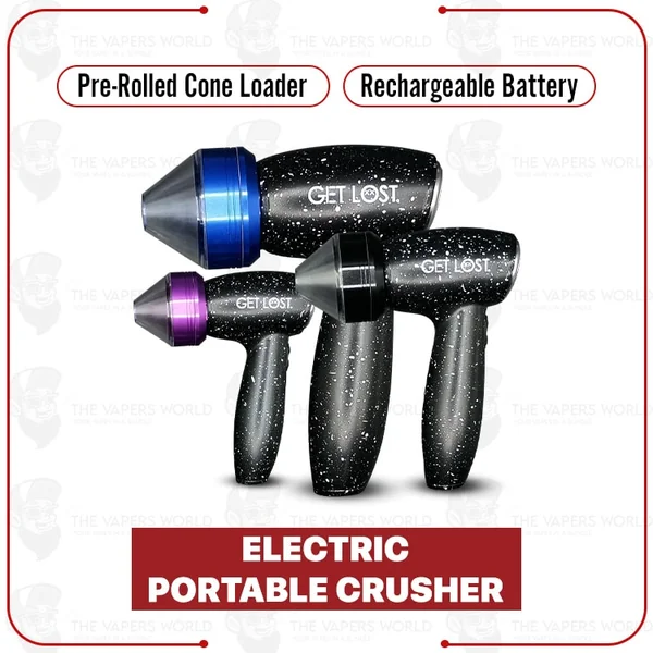 Buy Electric Portable Herb Grinder with Pre-Rolled Cone Loader