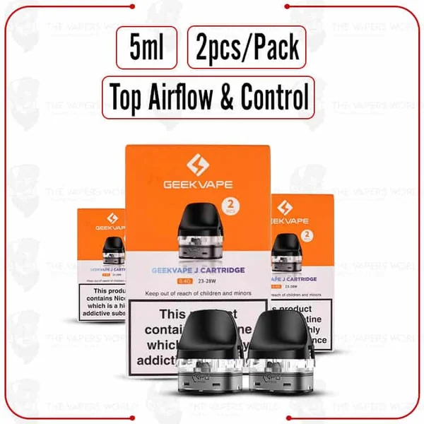 Buy GeekVape J Replacement Pod Cartridge 5ML Online