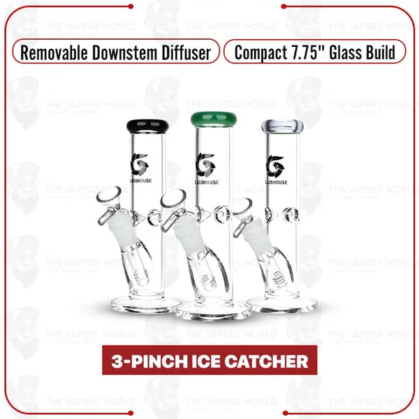 Buy GlassHouse Straight Tube Glass Water Pipe Online