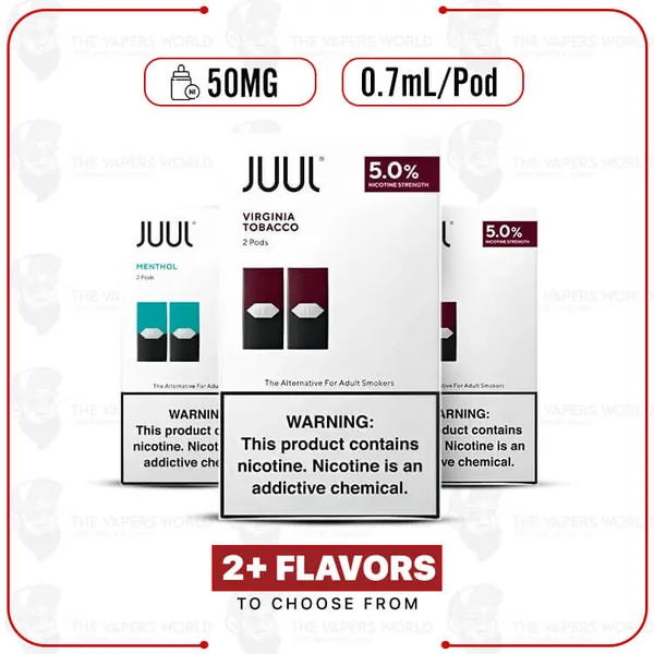 Buy JUUL Pods 5% Nicotine 2CT Online | The Vapers World