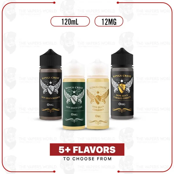 Buy King’s Crest 120ml E-Juice 12MG Online | Freebase E-liquid