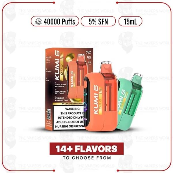 Buy Kumi ORO 40000 Puffs 5% SFN Disposable Vape Online