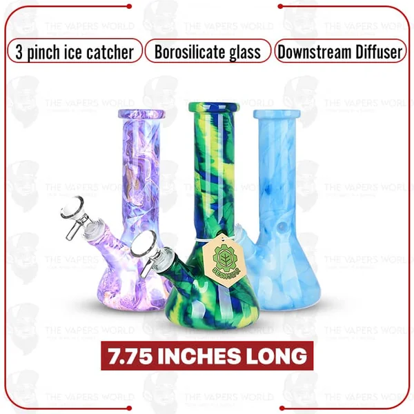 Buy Marbled MD Glass Beaker Water Pipe Online