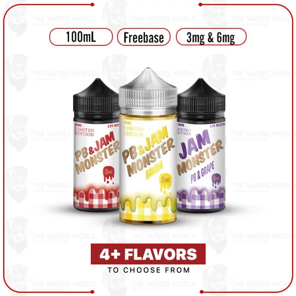 Buy PB & Jam Monster E-Juice 100ML Online | The Vapers World