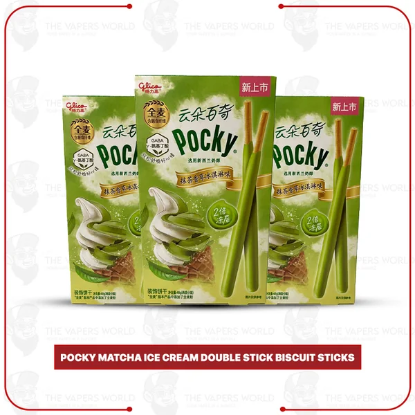 Buy Pocky Matcha Ice Cream Double Stick Biscuit Sticks Online