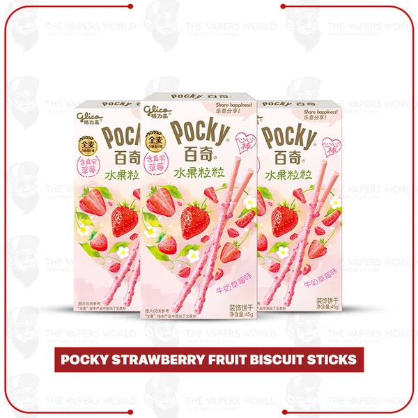 Buy Pocky Strawberry Fruit Biscuit Sticks Online