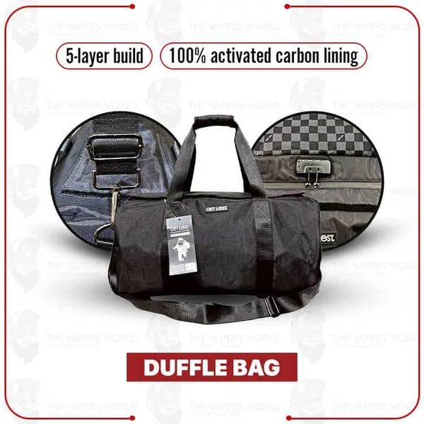 Buy Smell-Proof Premium Duffle Bag by Get Lost - Black Online
