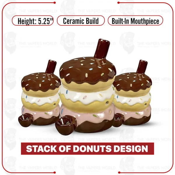 Buy Stack of Donuts Ceramic Pipe Mug Online