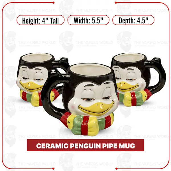Buy Stoned Penguin Ceramic Pipe Mug Online