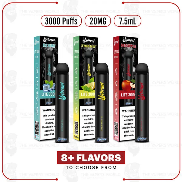 Buy VYBRANT Lite 3000 Puffs 2% Disposable Vape Online