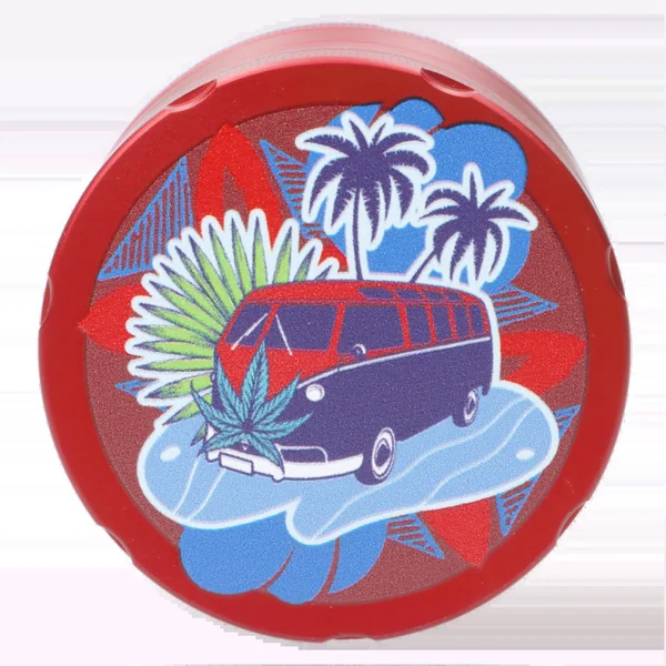 Cabana Cannabis Co. 3-Stage Grinder Surfari Red - Image 2