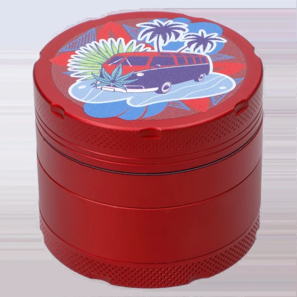 Cabana Cannabis Co. 3-Stage Grinder Surfari Red - Image 3