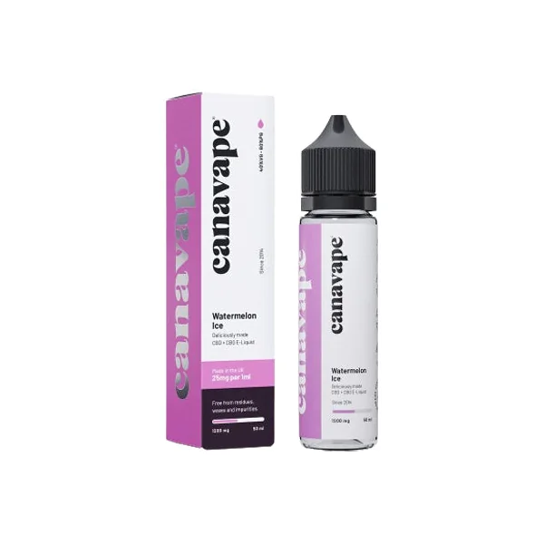 Canavape - Watermelon Ice - CBD 1250mg 50ml