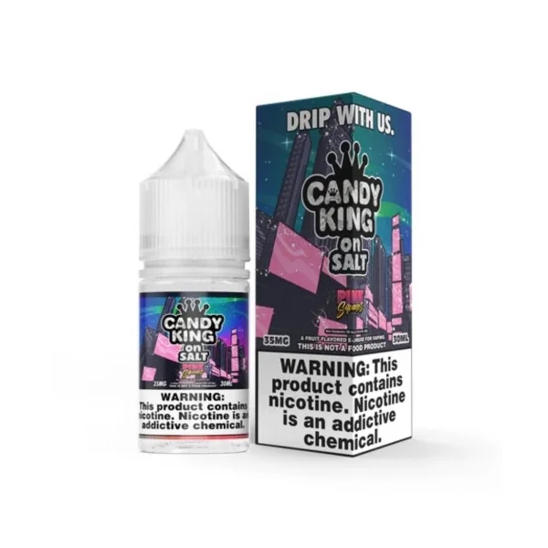 Candy King Salt E-Liquid - Pink Squares - 30ml
