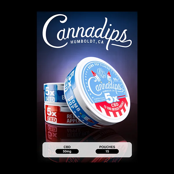 CANNADIPS 5X CBD Pouches Poster 12" x 18"
