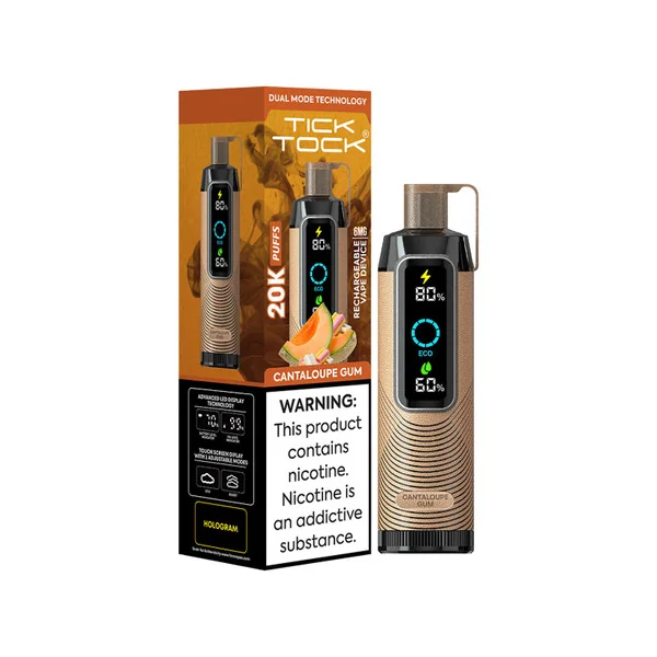 Cantaloupe Gum - Tick Tock 20K - 0.6% Nicotine