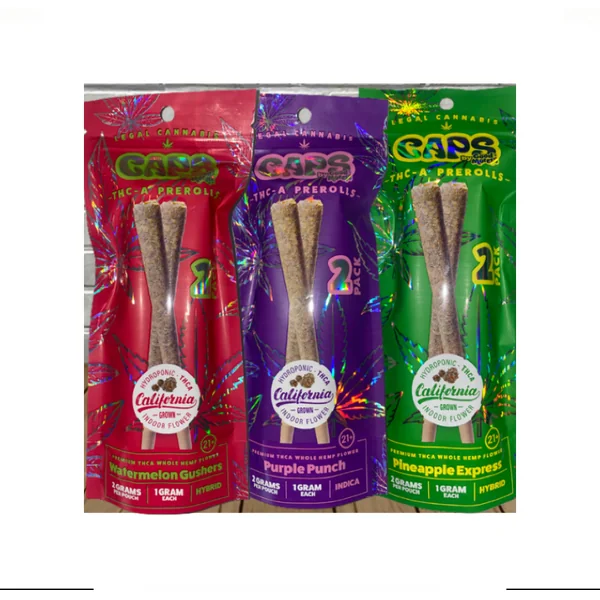 CAPS THCA PREROLL 2g/2pk 10CT