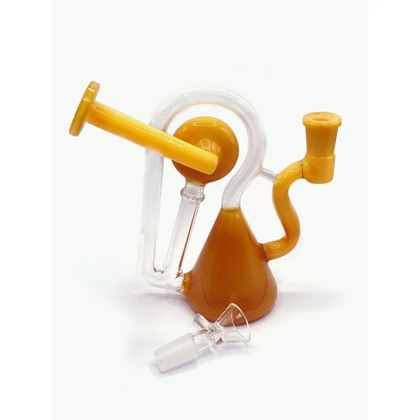 Caramel Cyclone Glass Bong