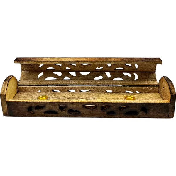 Carved and Inlaid Coffin Incense Burner - Image 2