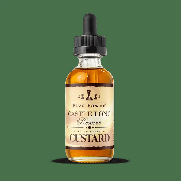 Castle Long Reserve Limited Custard Edition - Five Pawns - 60mL - Image 2