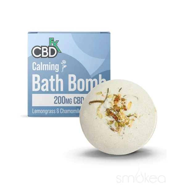 CBDfx Calming CBD Bath Bomb - Lemongrass Chamomile